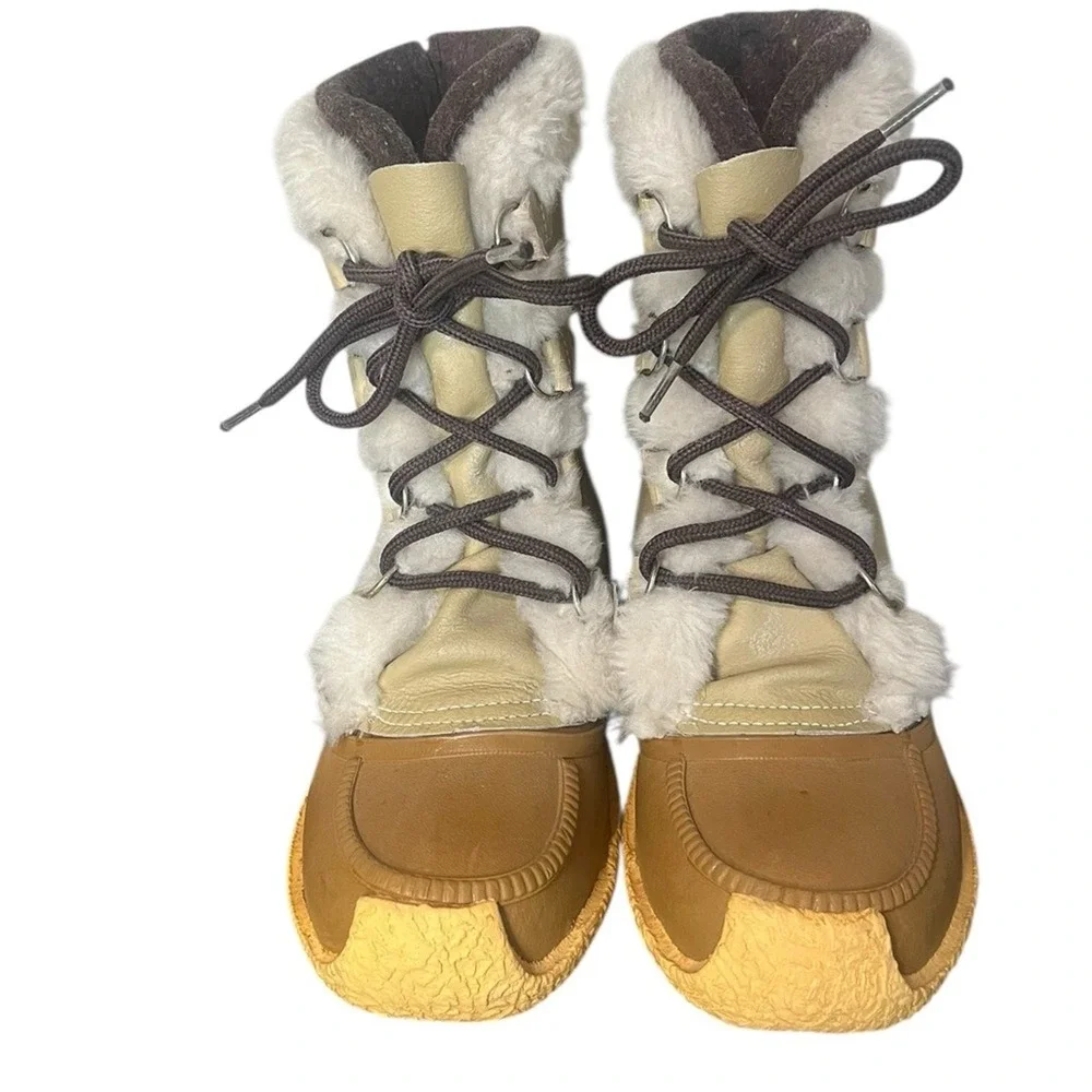 SOREL Vintage Nanook Kaufman Winter Boots‎ Wool Removable Liner Women's Size 5